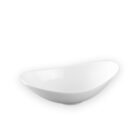 Deep oval serving dish 30.5x16.5x8 cm white porcelain WL-992762/A