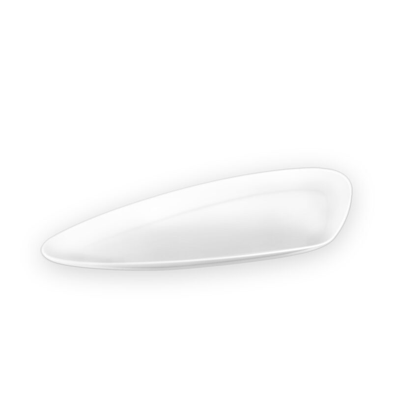 Triangular platter 36 cm white porcelain WL-992801/A