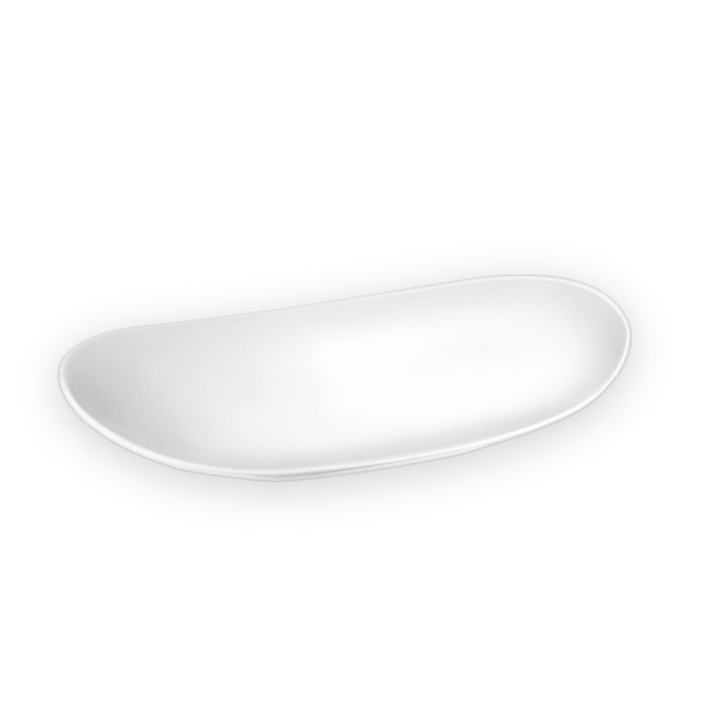 Platter 33x18.5 cm white porcelain WL-992810/A