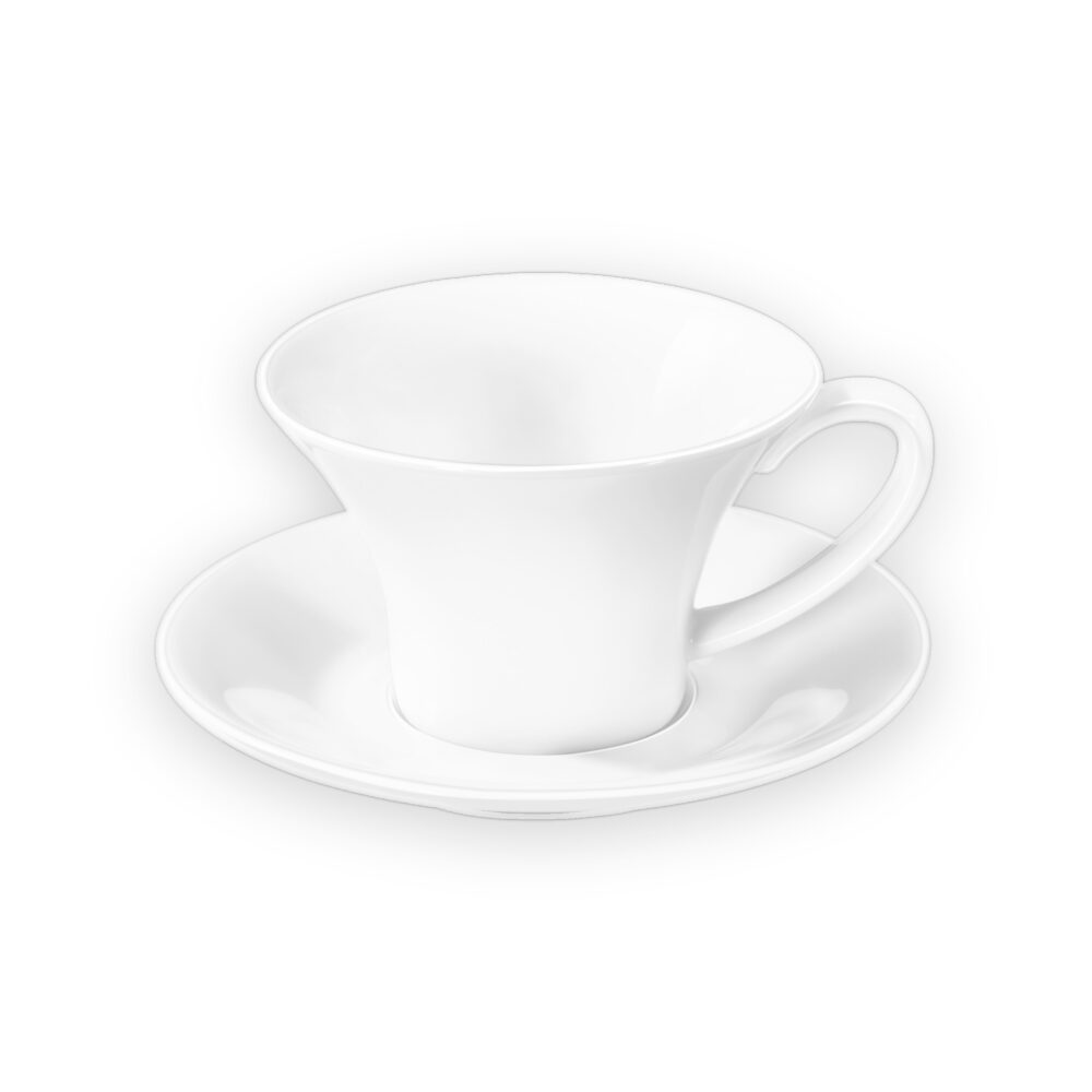 Tea cup 430 ml and saucer WL-993172/AB