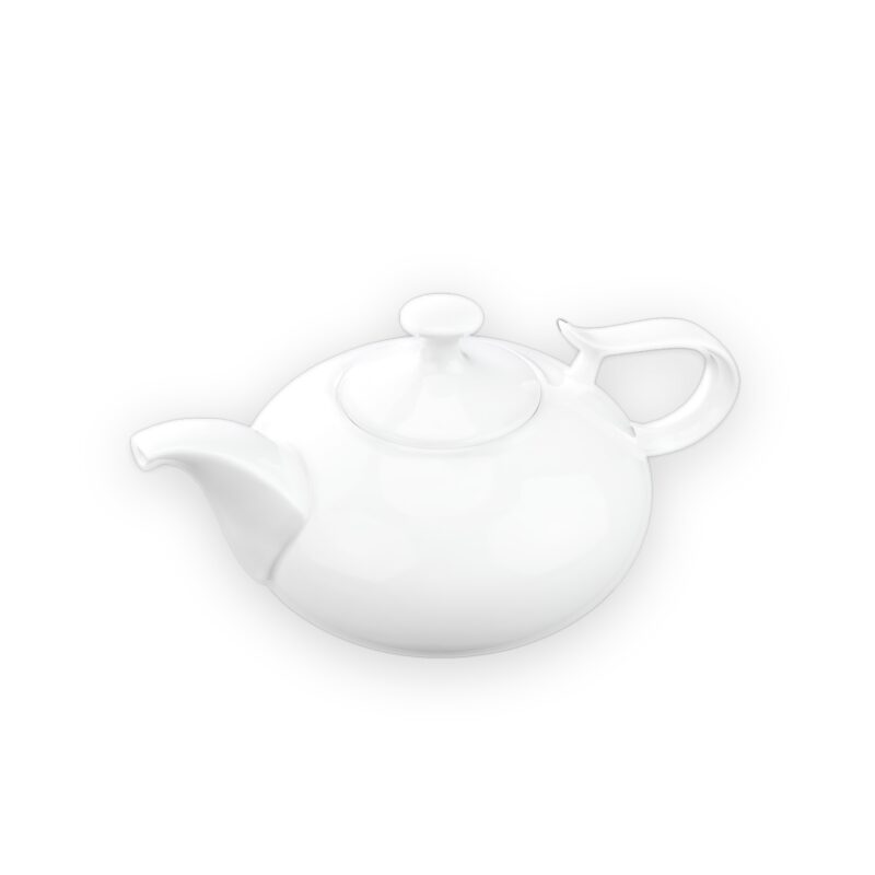 Mały czajniczek do herbaty 450 ml z białej porcelany Wilmax