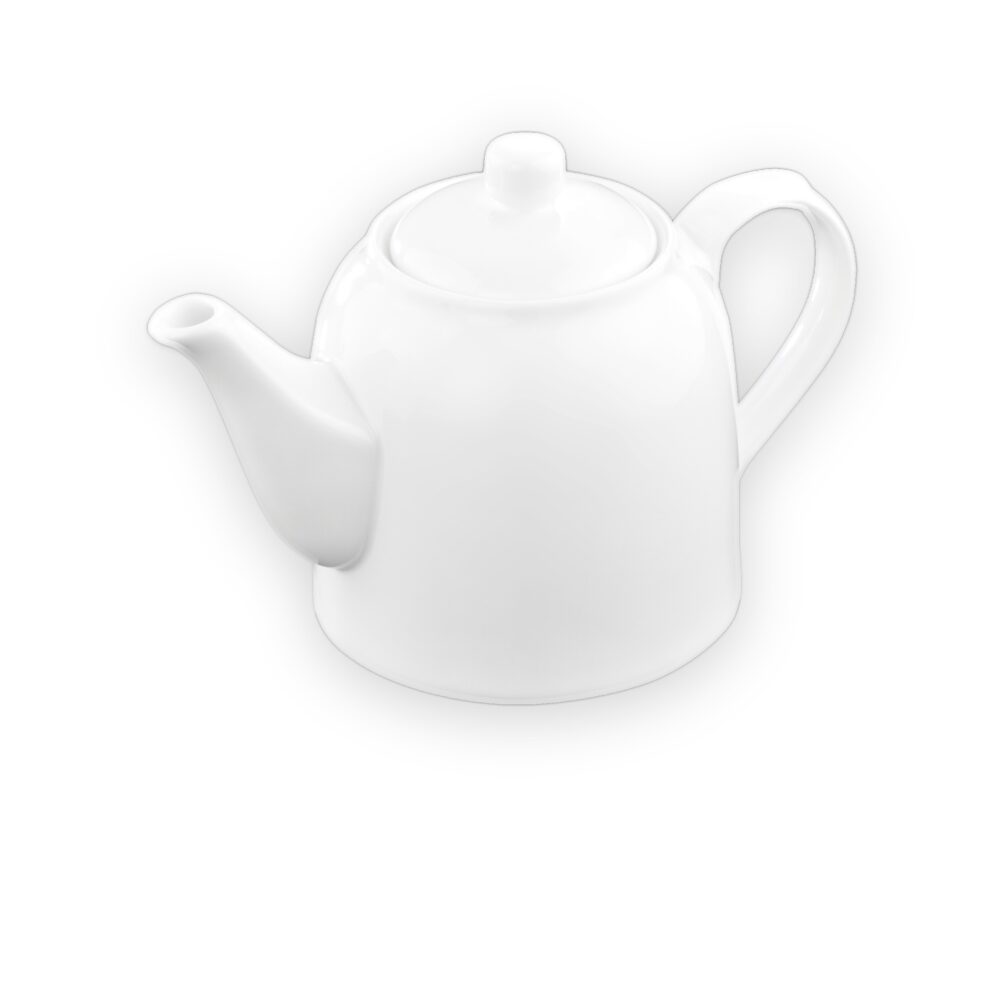 Czajniczek do herbaty 900 ml z białej porcelany Wilmax