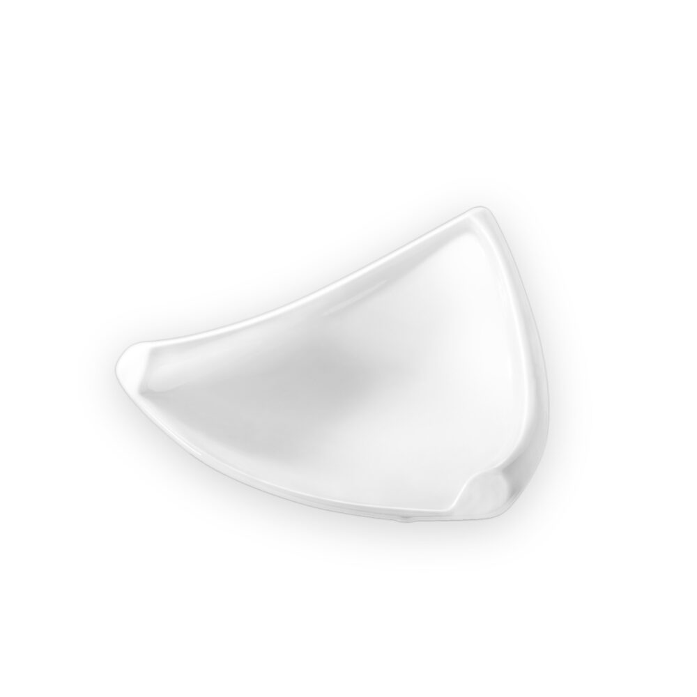 Triangular platter 19 cm white porcelain WL-996103/A