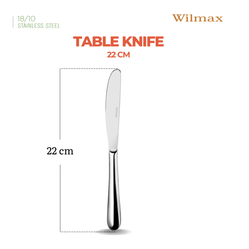 Nóż obiadowy stołowy 22 cm WL-999101001/1B