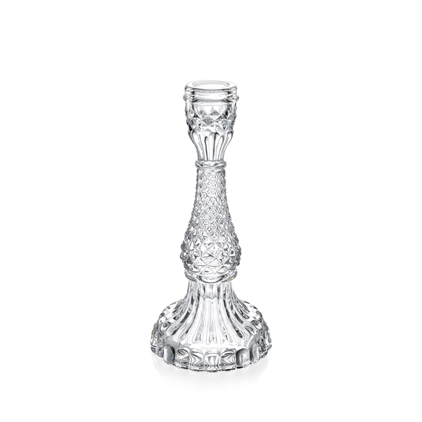 Świecznik szklany 21x10 cm — szkło kryształowe, kolekcja CrystalDeco Wilmax