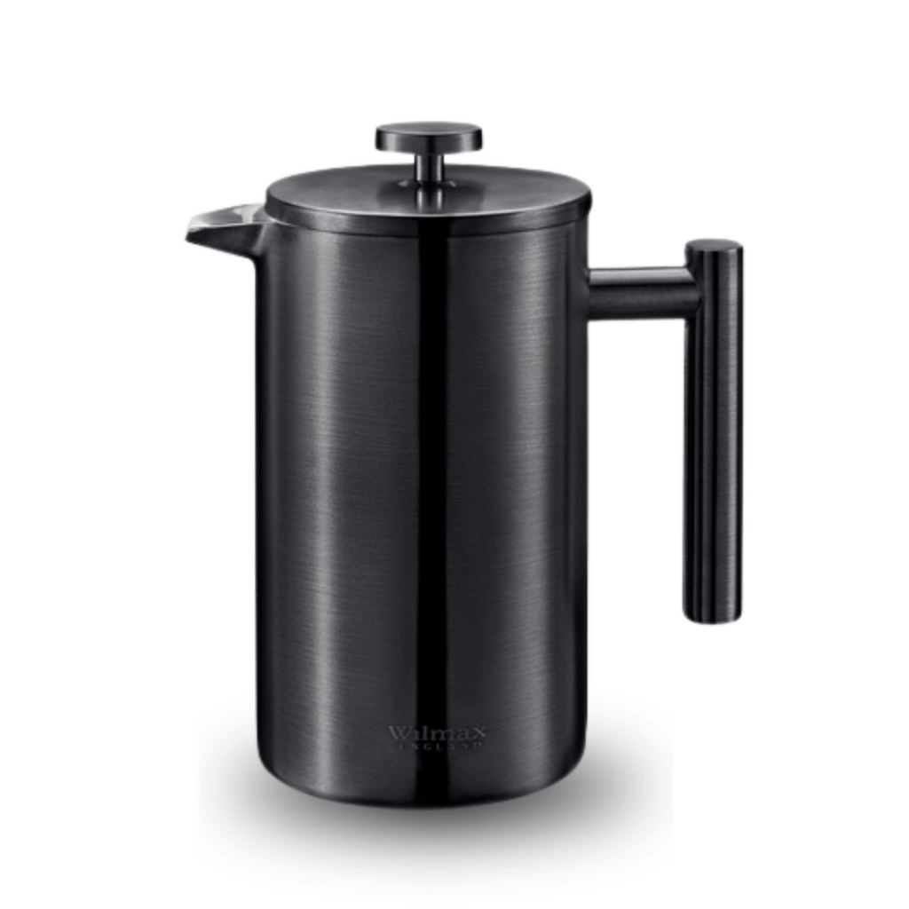 Zaparzacz do kawy dwuścienny 1000 ml - prasa francuska, czarny kolor WL-512.780.145/A