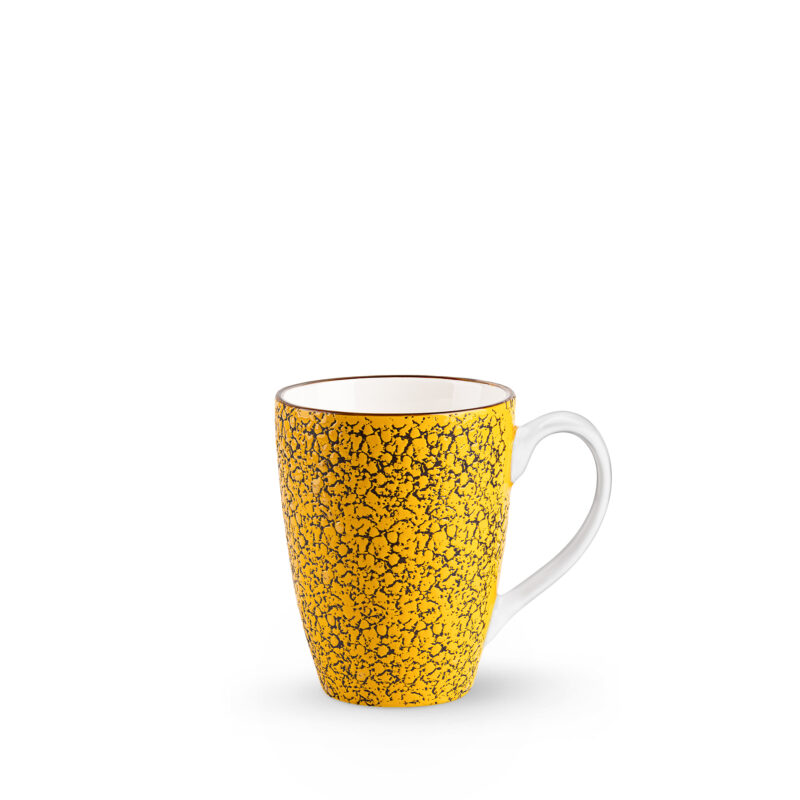 Porcelain mug 450 ml in yellow — Wilmax Color Boom collection