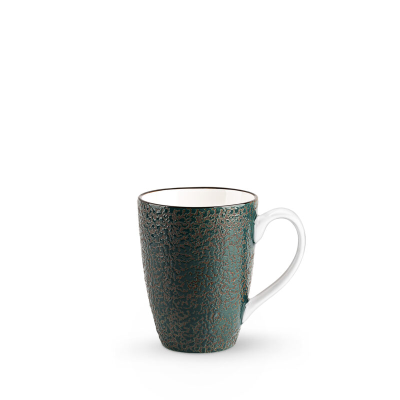 Porcelain mug 450 ml in green — Wilmax Color Boom collection