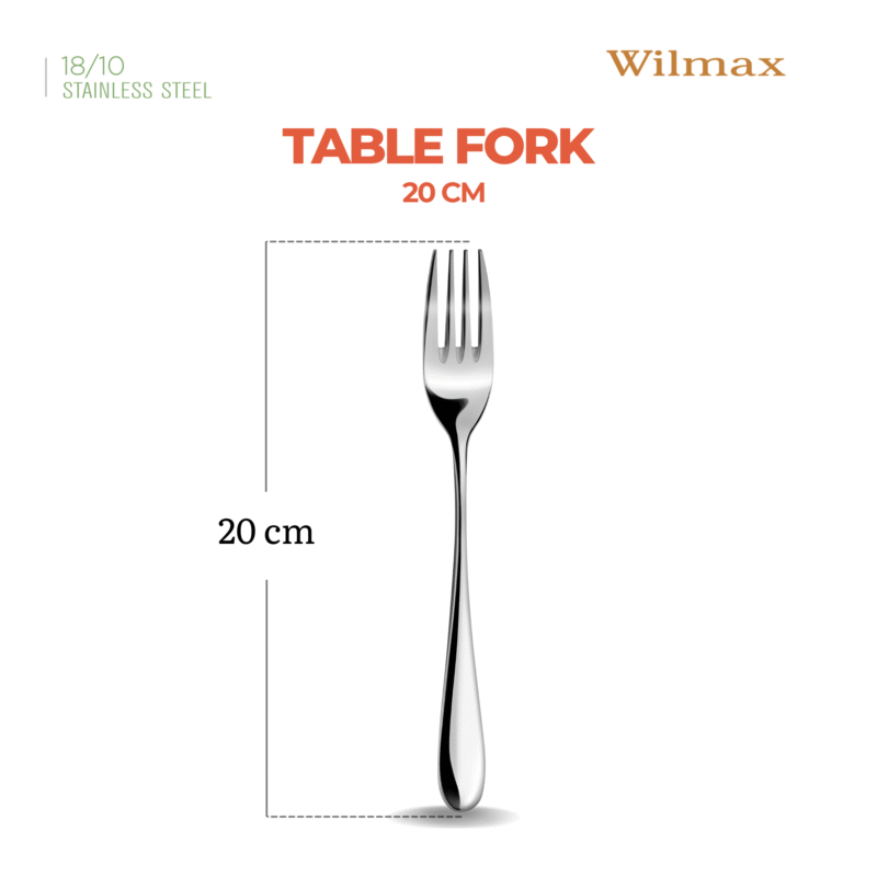 Widelec obiadowy stołowy 20cm, zestaw 2 szt WL-999101021/2B