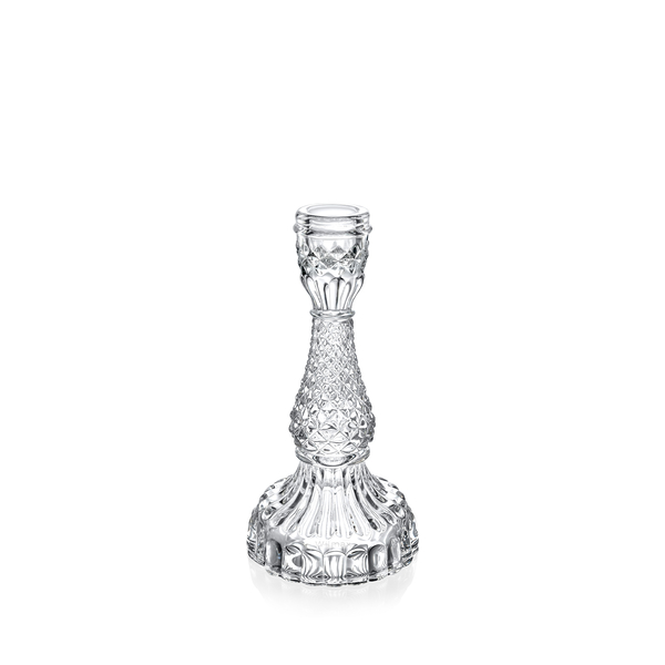 Świecznik szklany 18x9 cm — szkło kryształowe, kolekcja CrystalDeco Wilmax