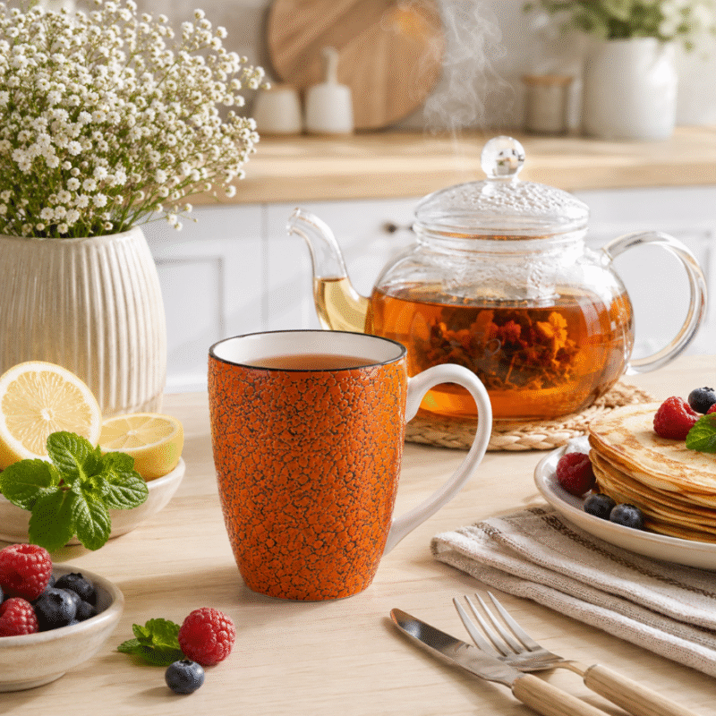 Kubek 450 ml - pomarączowy kolor WL-667351/A