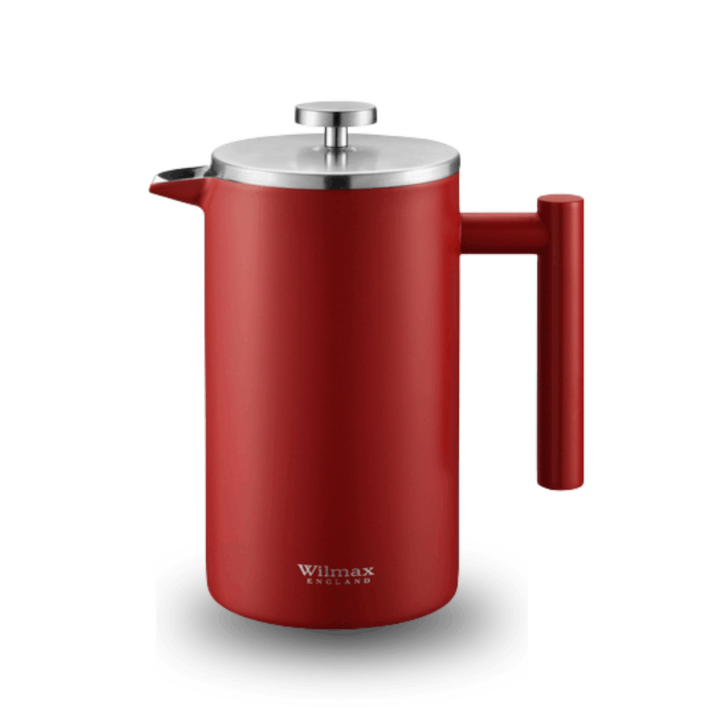 Zaparzacz do kawy dwuścienny 1000 ml - prasa francuska, czerwony kolor WL-512.780.191/A