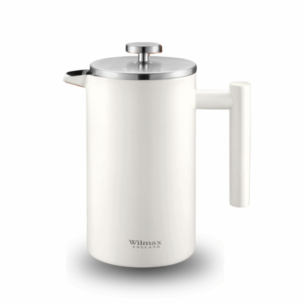 Zaparzacz do kawy dwuścienny 1000 ml - prasa francuska, biały kolor WL-512.780.190/A