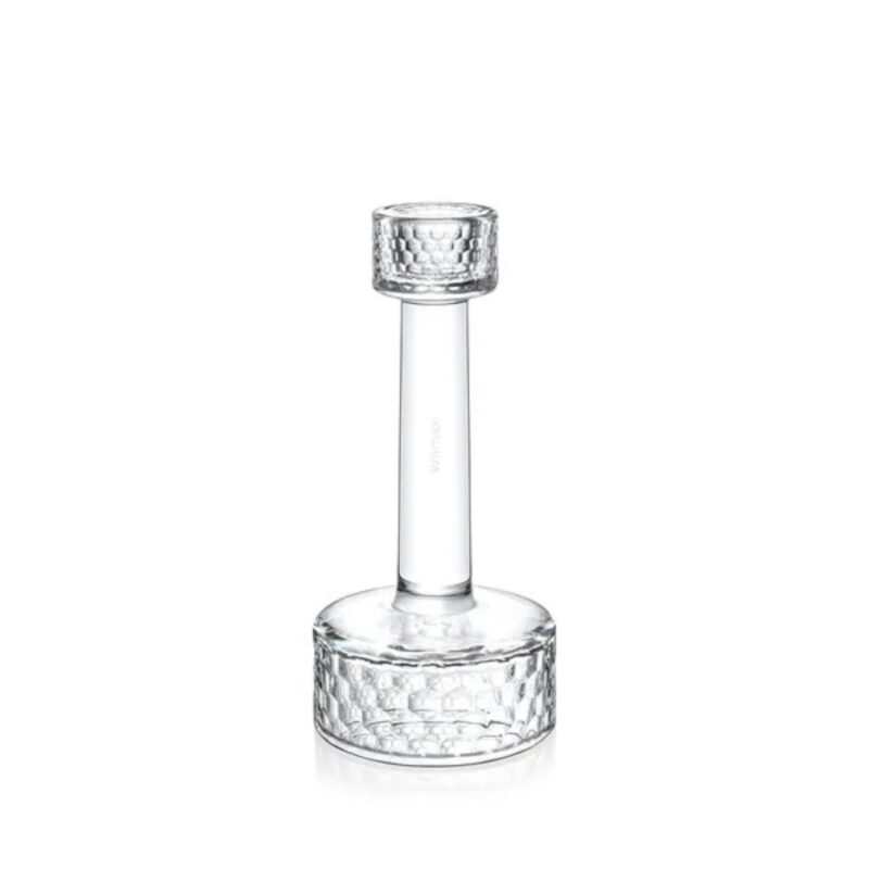Świecznik szklany 20x9 cm WL-268.360.301/1A