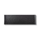 Rectangular plate black matte porcelain 30x9.5 cm WL-661102/A