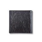Square plate black matte porcelain 17x17 cm WL-661105/A