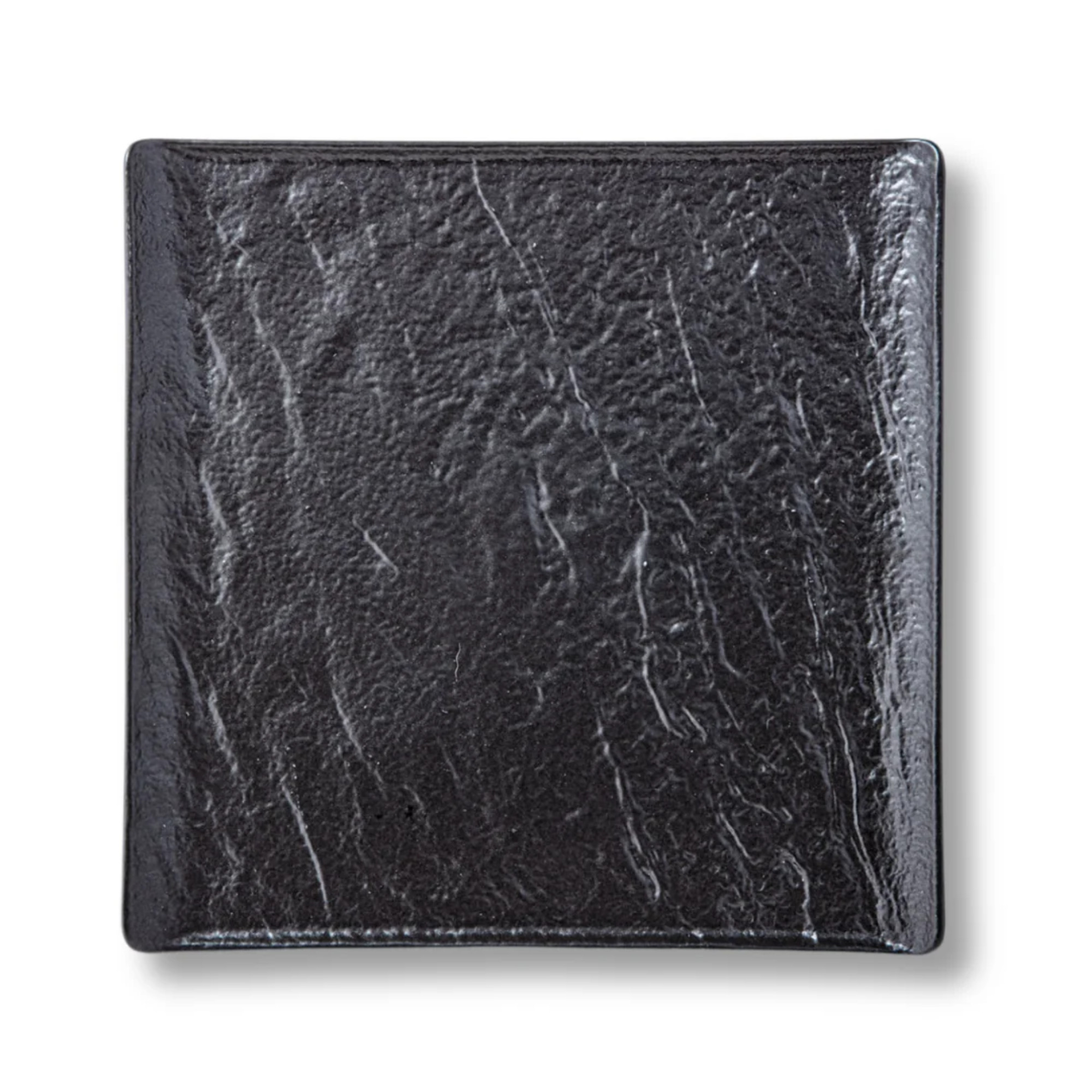 Square plate black matte porcelain 27x27 cm WL-661107/A