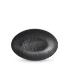 Oval black matte porcelain bowl 30x19.5x7 cm WL-661121/A
