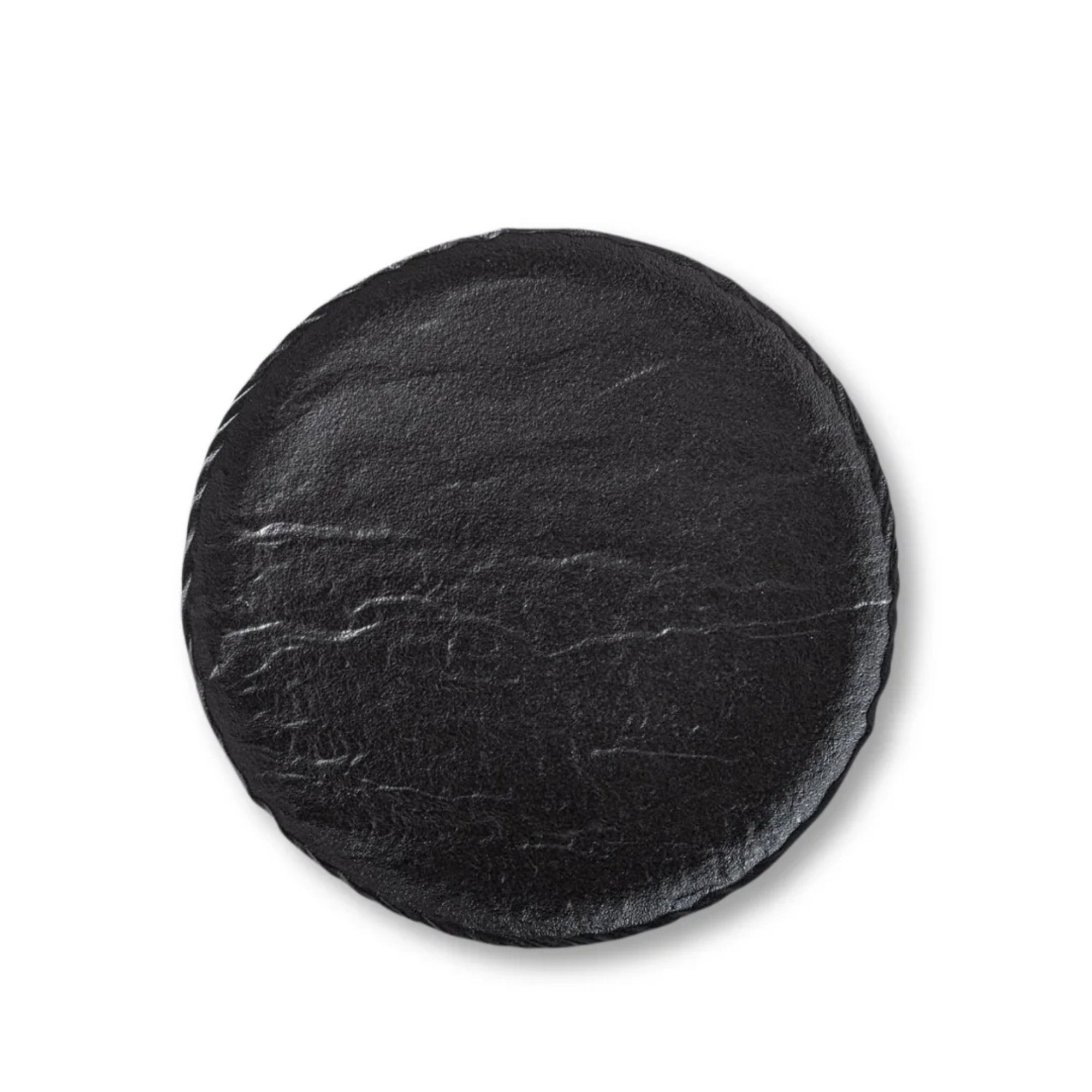 Dessert plate round black matte porcelain 23 cm WL-661125/A