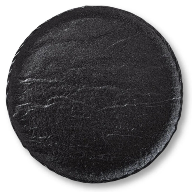 Pizza plate black matte porcelain 33 cm WL-661129/A