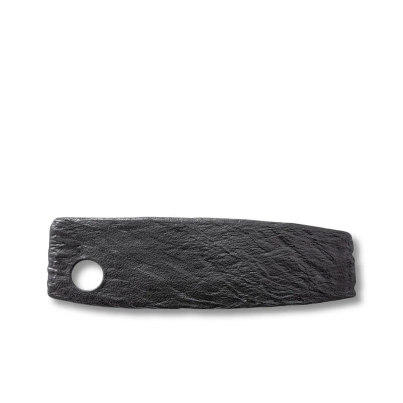 Półmisek do sushi czarny matowy porcelanowy 32.5x10 cm WL-661132/A