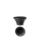 Sauce bowl black matte porcelain 7.5x4 cm 60 ml WL-661134/A