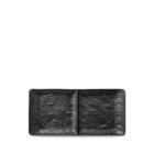 Rectangular plate 2 sections black matte porcelain 27x13 cm WL-661135/A