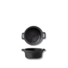 Sosjerka do sosu dla steka czarna matowa porcelanowa 10.5x3.7 cm 100 ml WL-661147/A