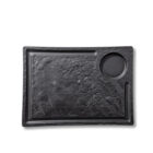 Steak platter black matte porcelain 32.5x23 cm WL-661148/A