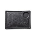 Półmisek do steków czarny matowy porcelanowy 32.5x23 cm WL-661148/A