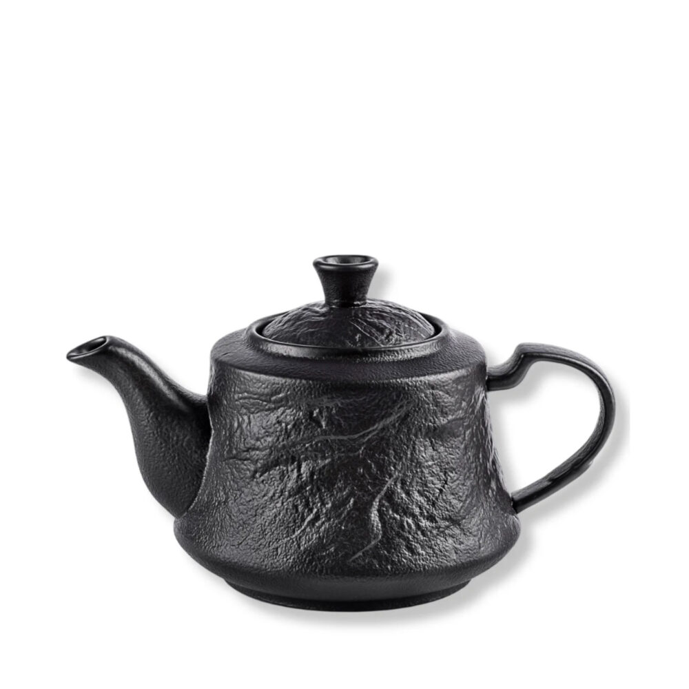 Tea kettle black matte porcelain 1100 ml WL-661159/A