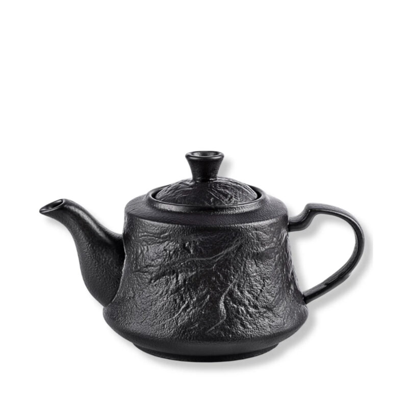 Czajniczek do herbaty czarny matowy porcelanowy 1100 ml WL-661159/A