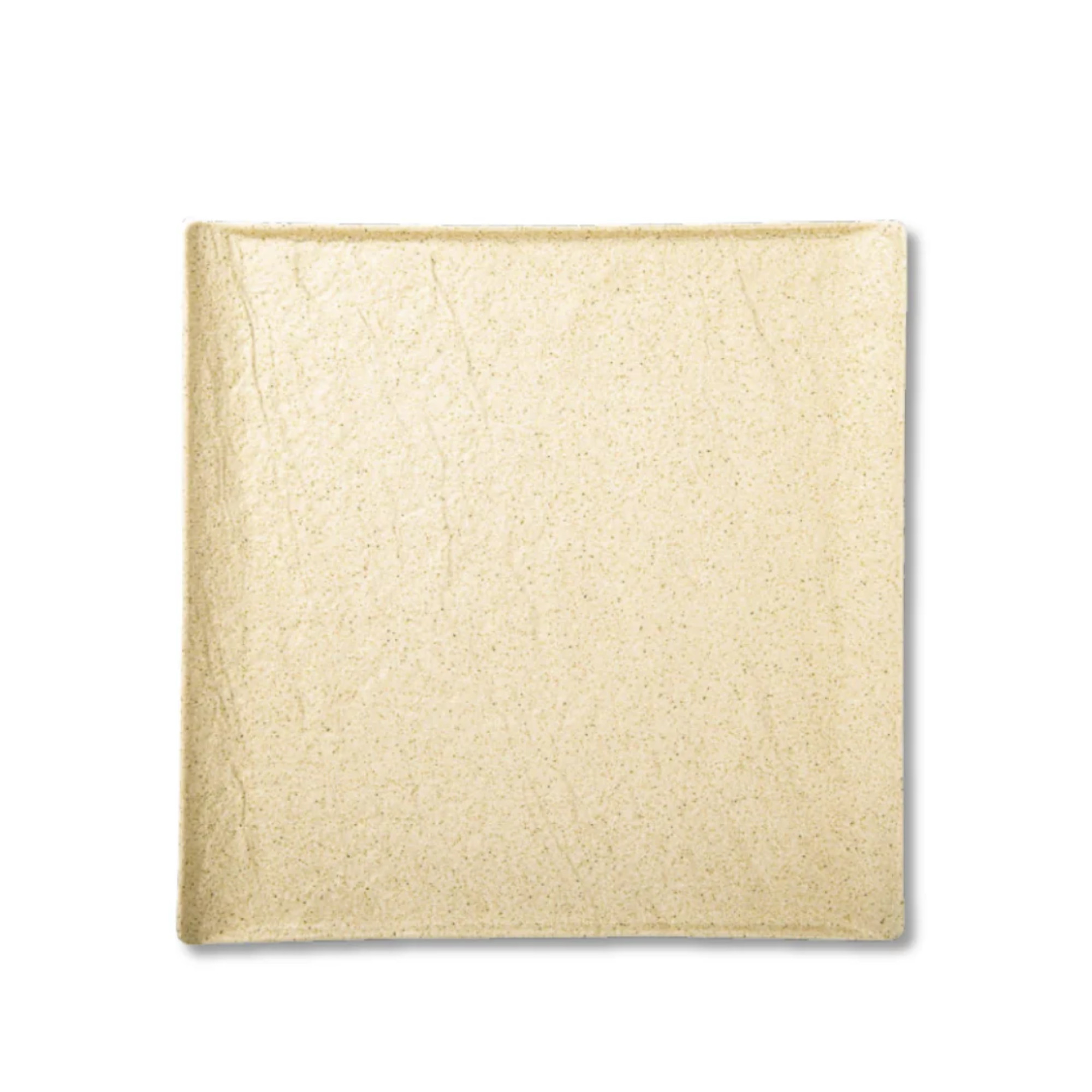 Square plate beige matte porcelain 21.5x21.5 cm WL-661306/A