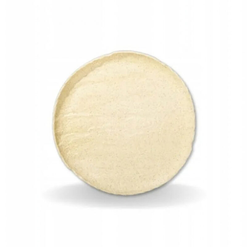 Dinner plate round beige matte porcelain 28 cm WL-661327/A