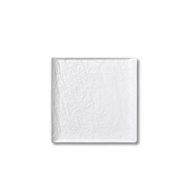 Square plate white matte porcelain 13x13 cm WL-661504/A