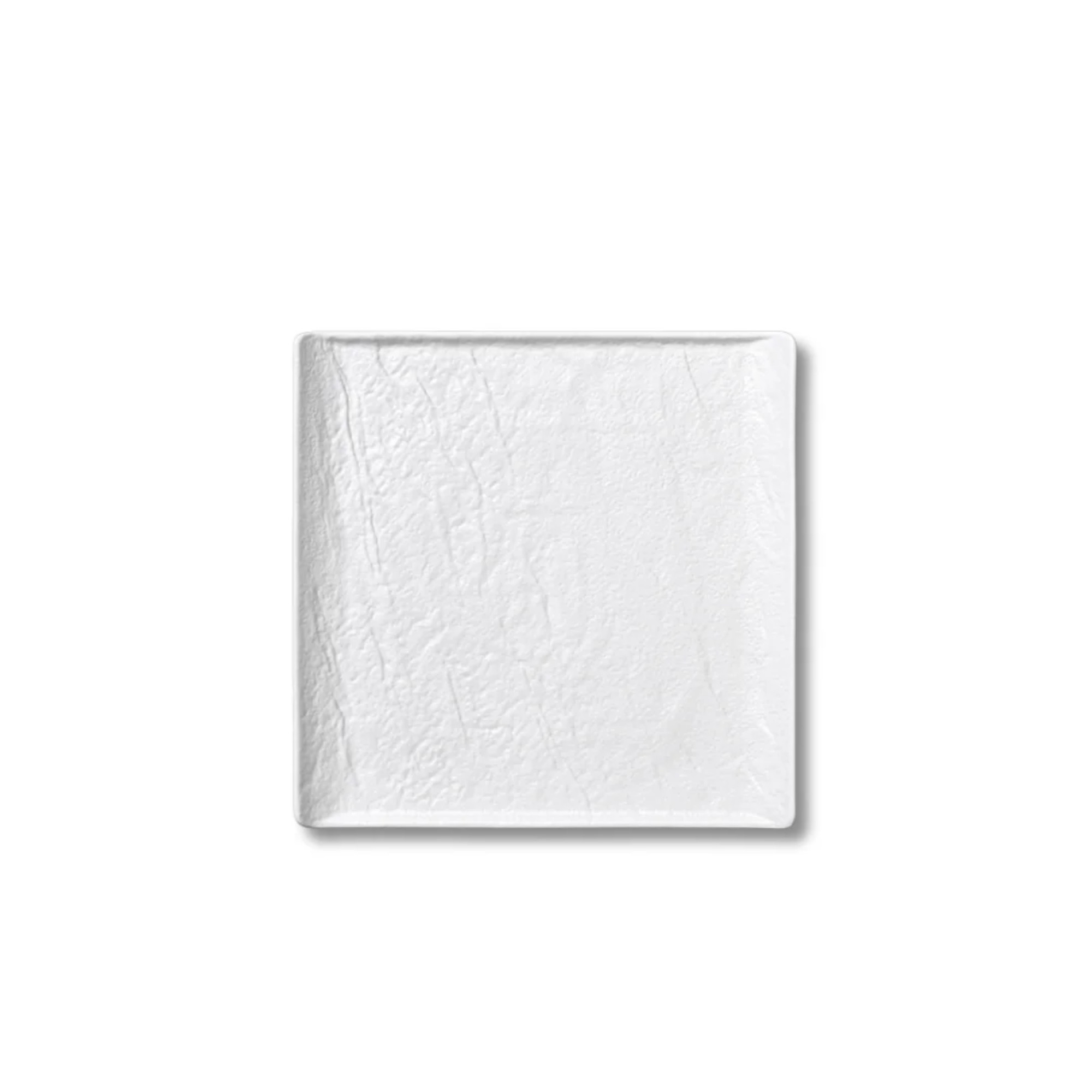 Square plate white matte porcelain 13x13 cm WL-661504/A