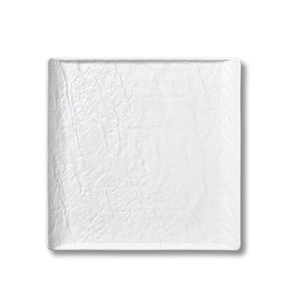 Square white matte porcelain plate 21.5x21.5 cm WL-661506/A