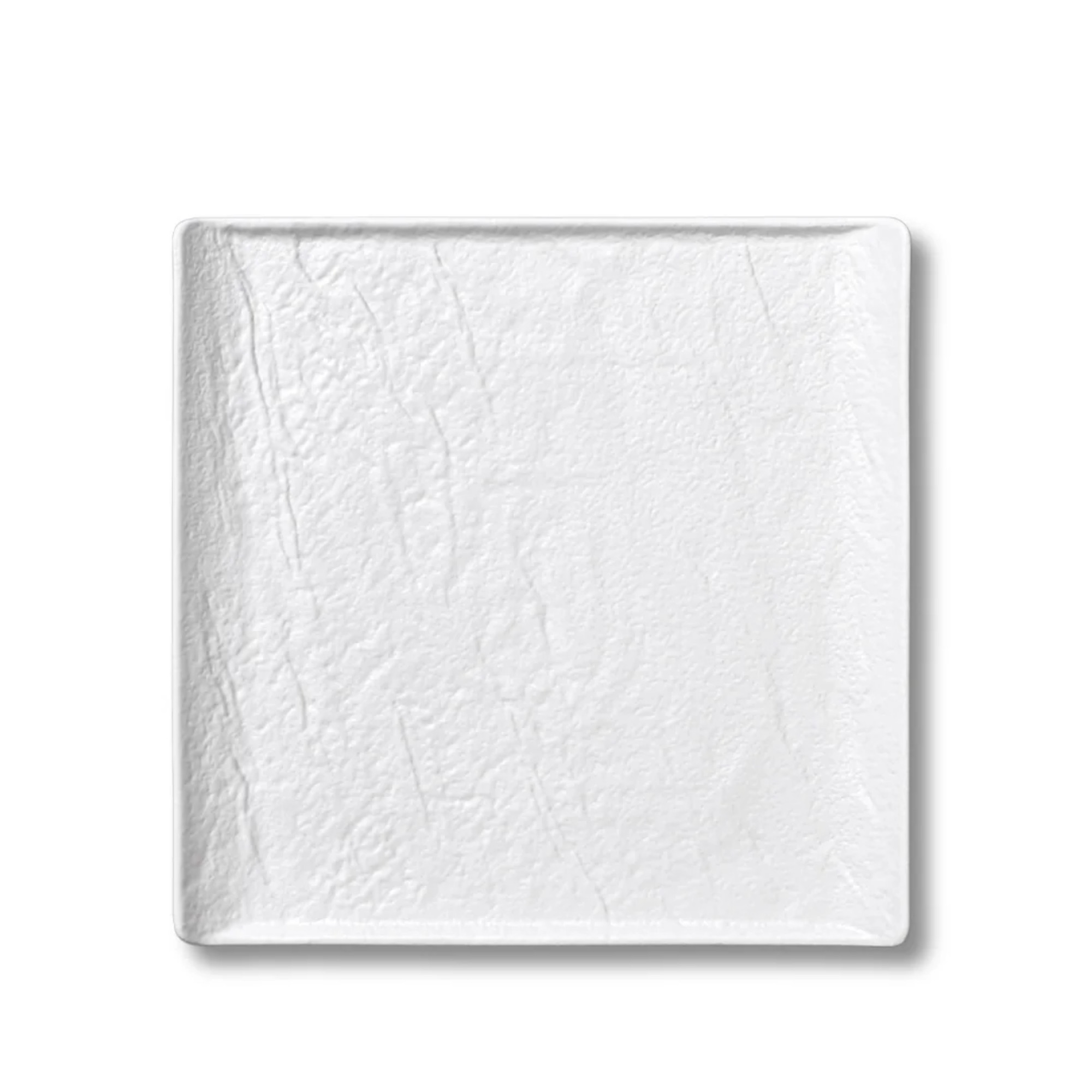 Square white matte porcelain plate 21.5x21.5 cm WL-661506/A