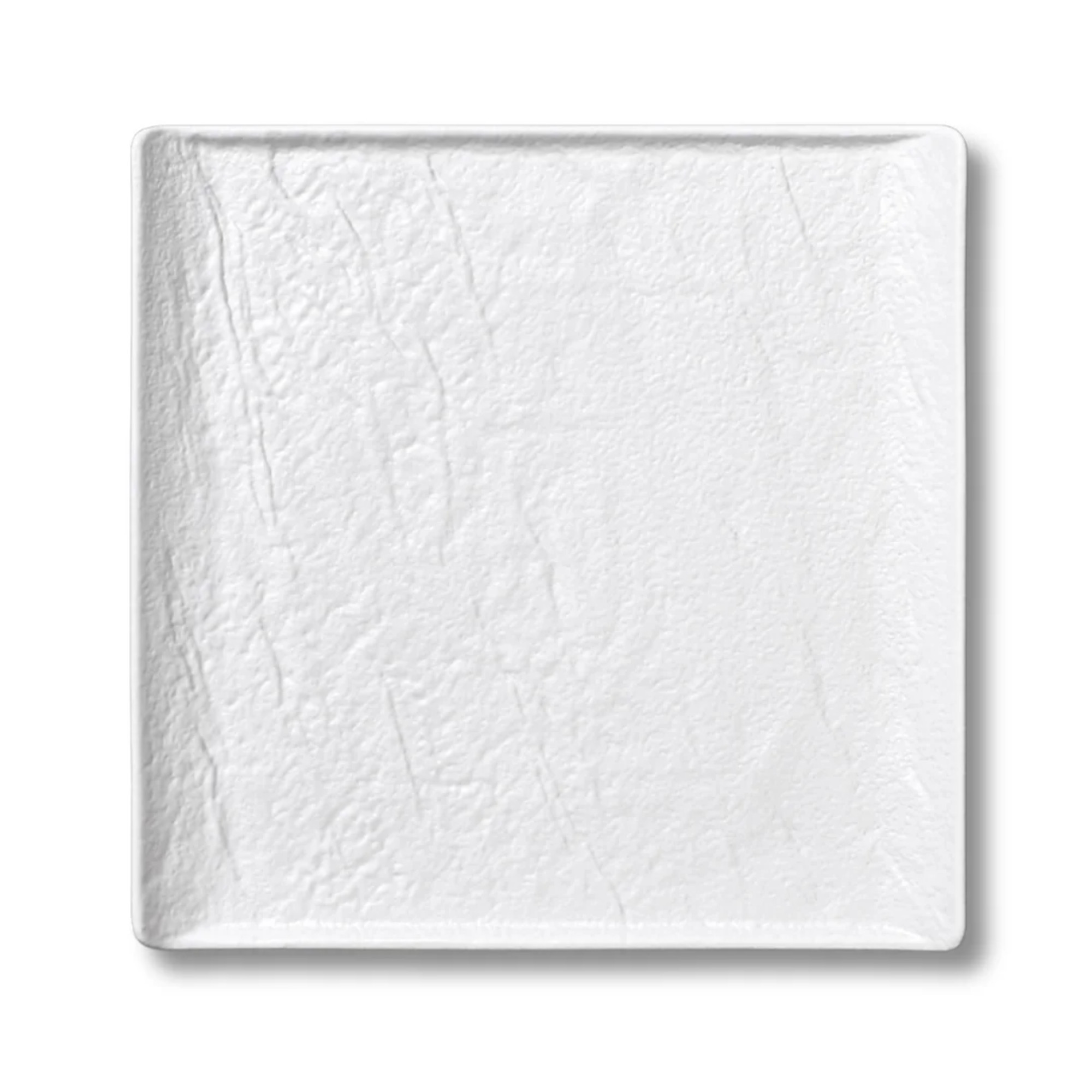 Square white matte porcelain plate 27x27 cm WL-661507/A