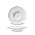Deep white matte porcelain plate 27 cm 250 ml WL-661516/A