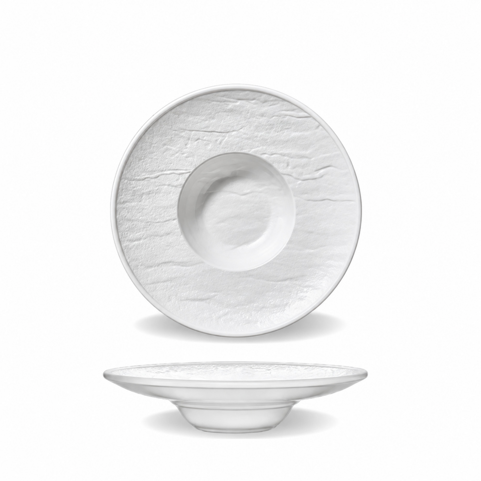 Talerz głęboki biały matowy porcelanowy 27 cm 250 ml WL-661516/A