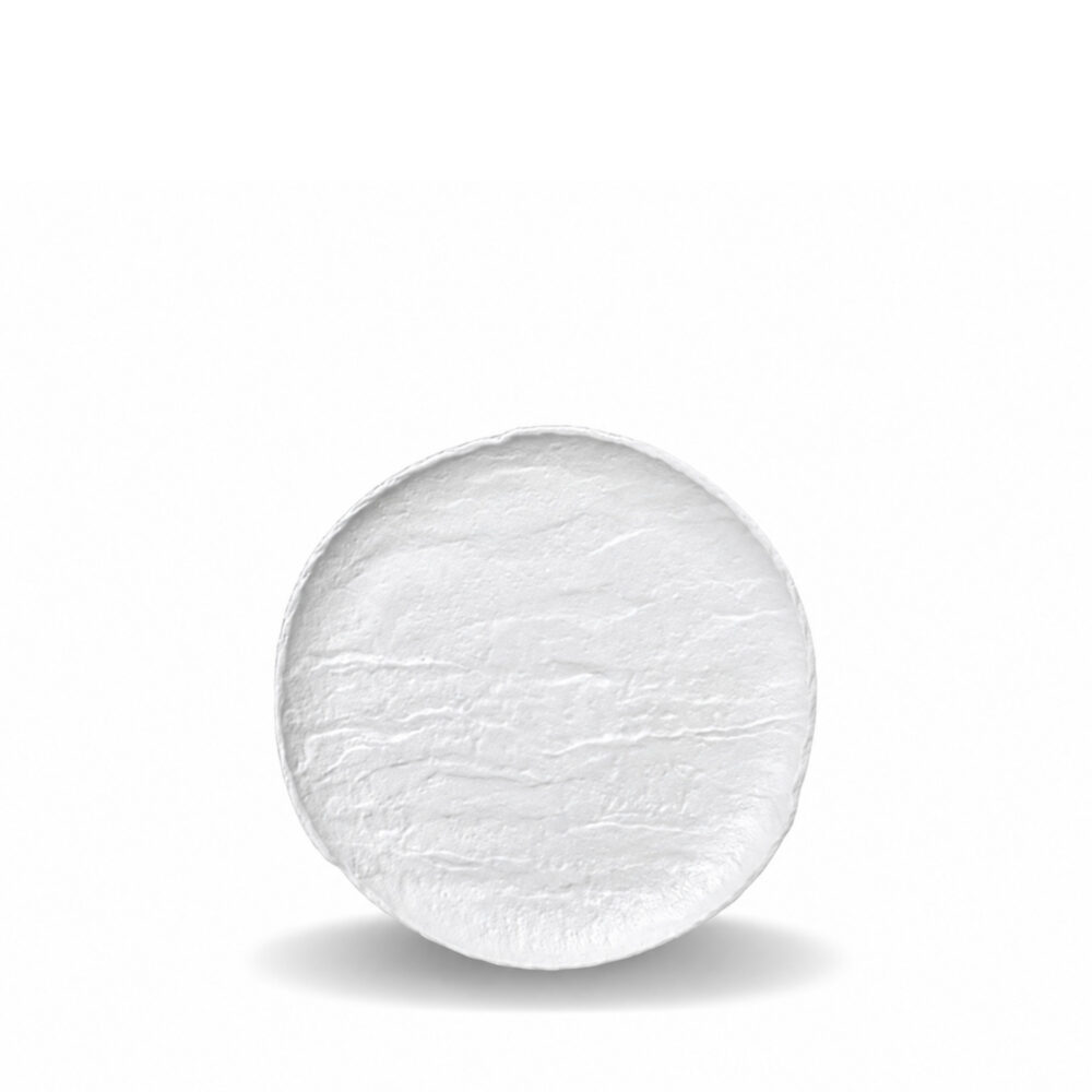 Dessert plate round white matte porcelain 18 cm WL-661523/A