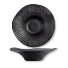 Talerz głęboki czarny matowy porcelanowy 30 cm 700 ml WL-663106/A