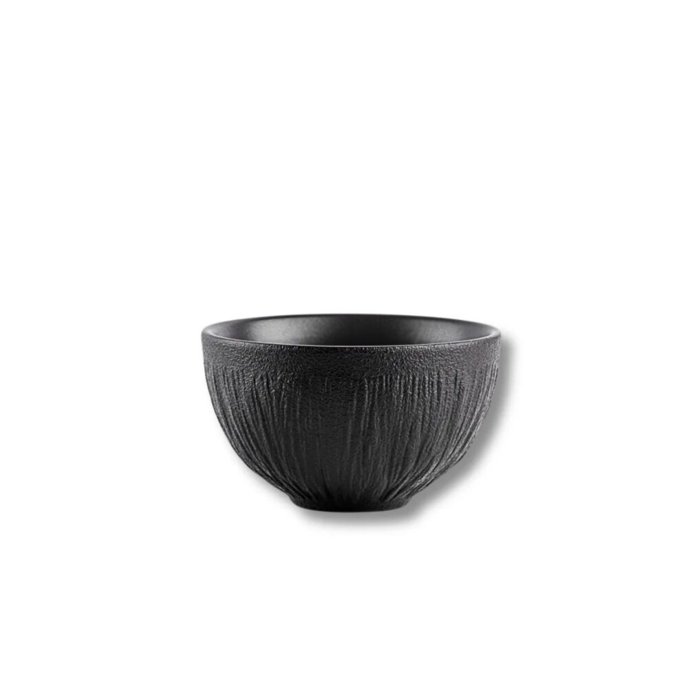 Black matte porcelain bowl 10 cm 250 ml WL-664115/A