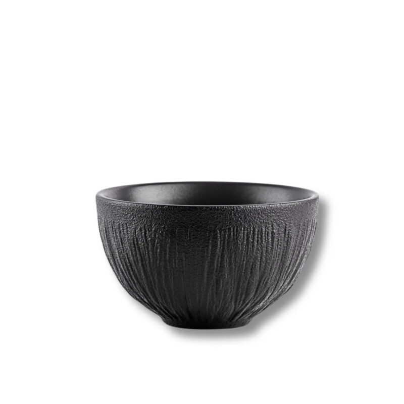 Black matte porcelain bowl 13.5 cm 600 ml WL-664116/A