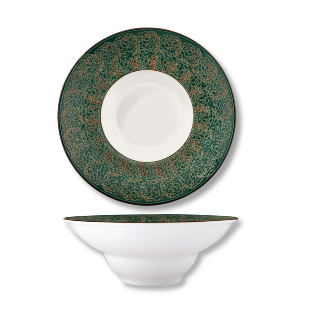 Deep plate 22.5 cm, 1100 ml - green WL-667523/A