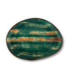 Green porcelain plate 33 cm WL-668542/A