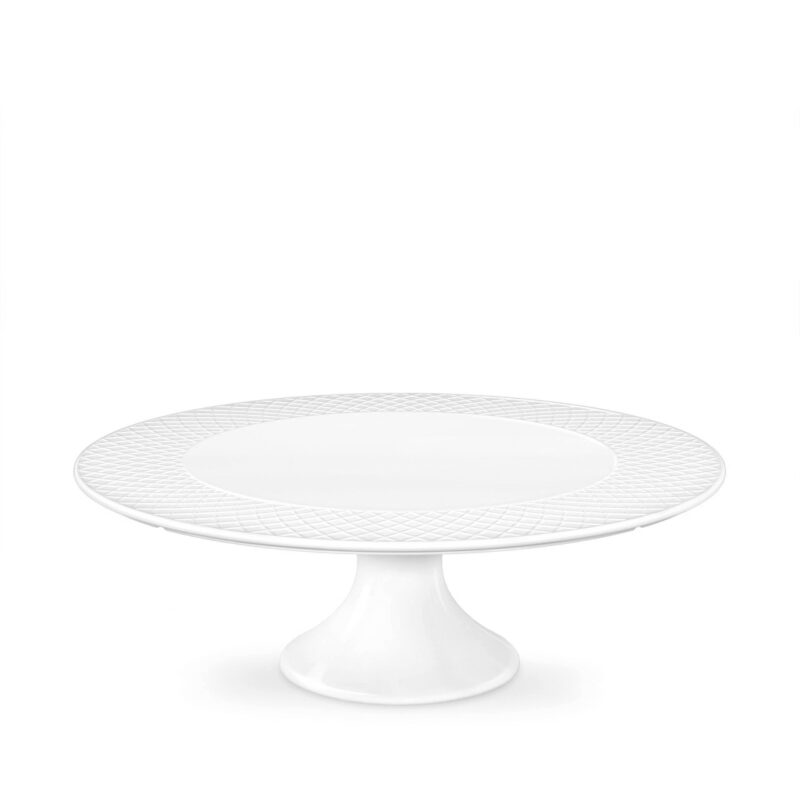 Cake platter white porcelain 30.5x10 cm WL-880101704/A
