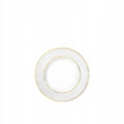 Talerz na pieczywo biały porcelanowy ze złotym rantem 15 cm WL-880102100/A