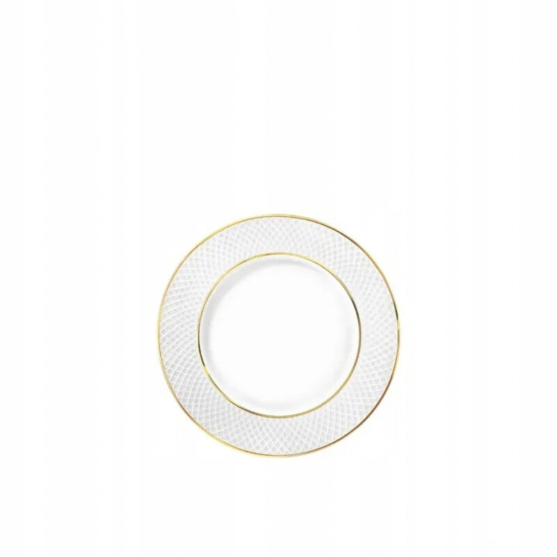 Bread plate white porcelain with gold rim 15 cm WL-880102100/A
